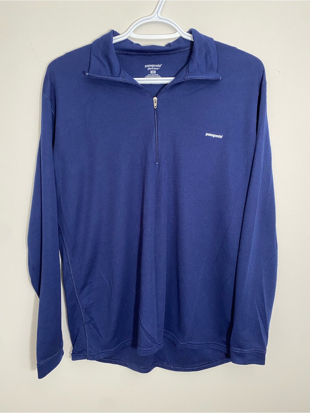 Patagonia Capilene Navy Half-Zip Pullover Medium